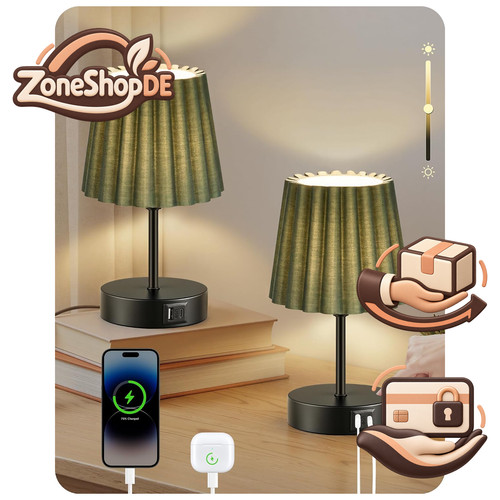 Nachttischlampen 2er set touch - 2er,