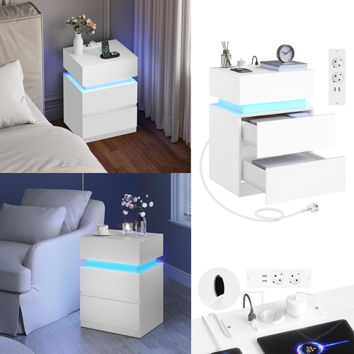 Nachttisch mit led und - led,