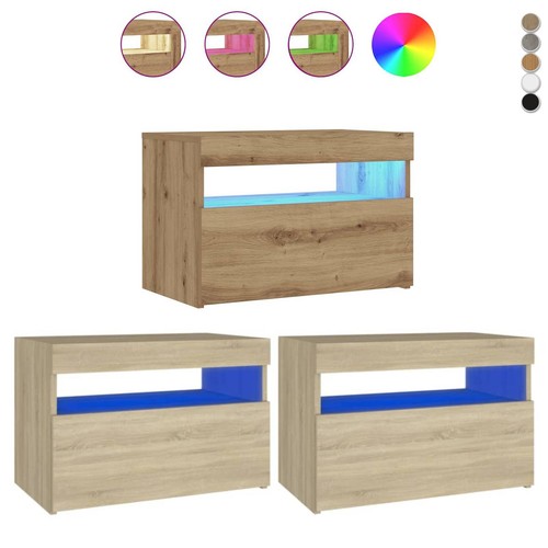 2er set modern nachttische - 1/2er,