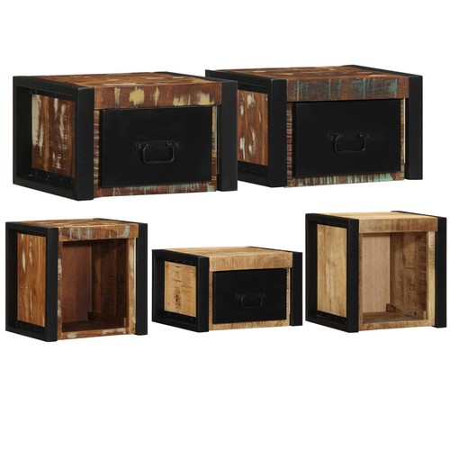 2er set nachttische - nachttische, holz
