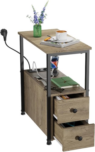 Nachttisch mit steckdose usb - mit,