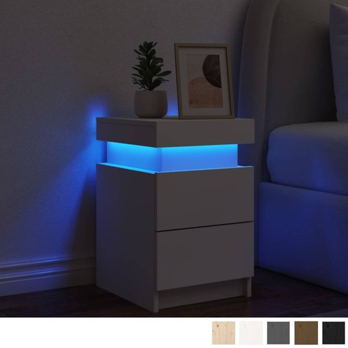 2er set nachttisch - set, led