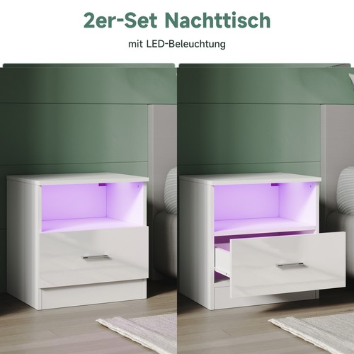 Nachtkästchen nachttisch 2er - nachtkästchen,