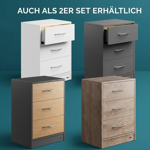 Casaria nachttisch kommode - casaria®,