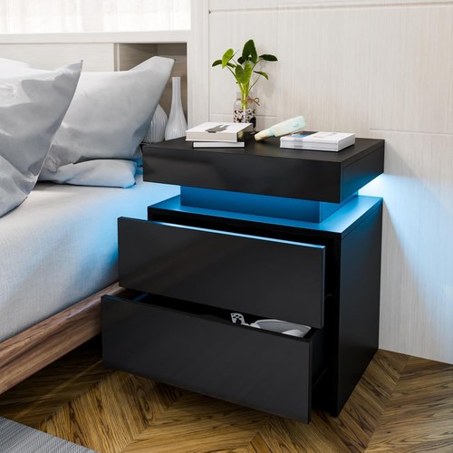 Nachttisch led hochglanz - nachttisch,